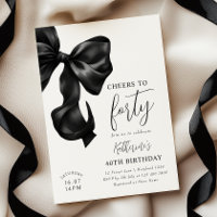 Black Bow 40th Birthday 