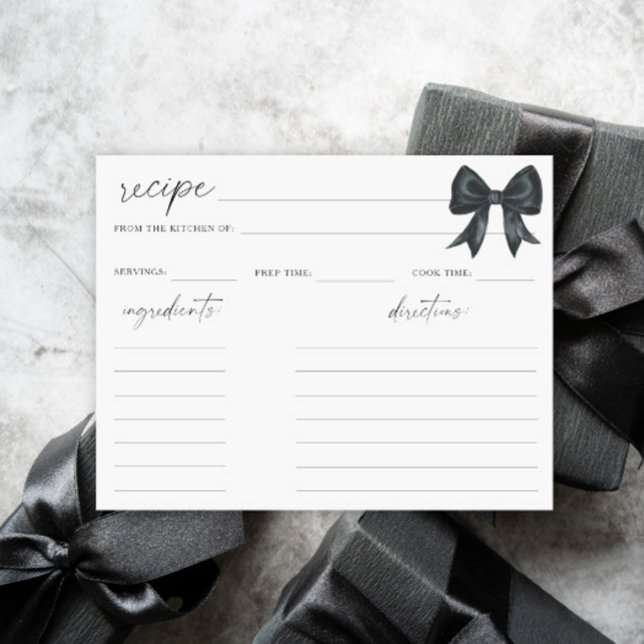 Black Bow bridal shower recipe (Creator Uploaded)