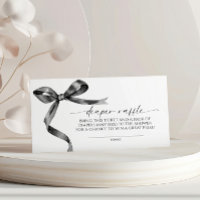 Black Bow Diaper Raffle 
