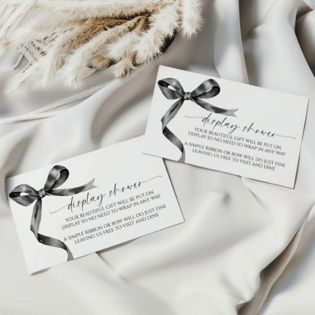 Black Bow Display Shower Enclosure Card (Creator Uploaded)