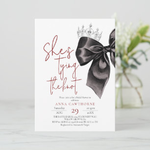 Black Bow ⎮Elegance Bridal Shower Invitation
