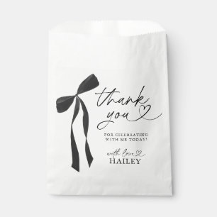 Black Bow She's Tying the Knot Bridal Shower Favour Bags