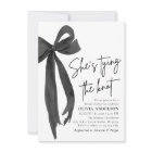 Black Bow She's Tying the Knot Bridal Shower