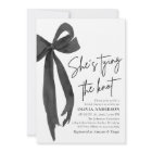 Black Bow She's Tying the Knot Bridal Shower