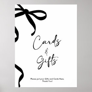 Black Bow She's Tying the Knot Bridal Shower Poster