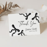 Black Bow  Thank You Card<br><div class="desc">Black Bow Thank You Card</div>
