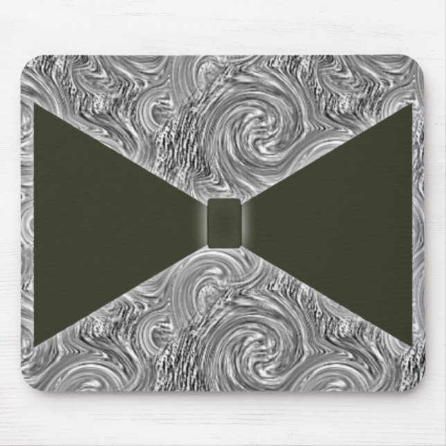 Black  Bow Tie Mouse Mat (Front)