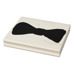 Black Bow Tie Rubber Stamp