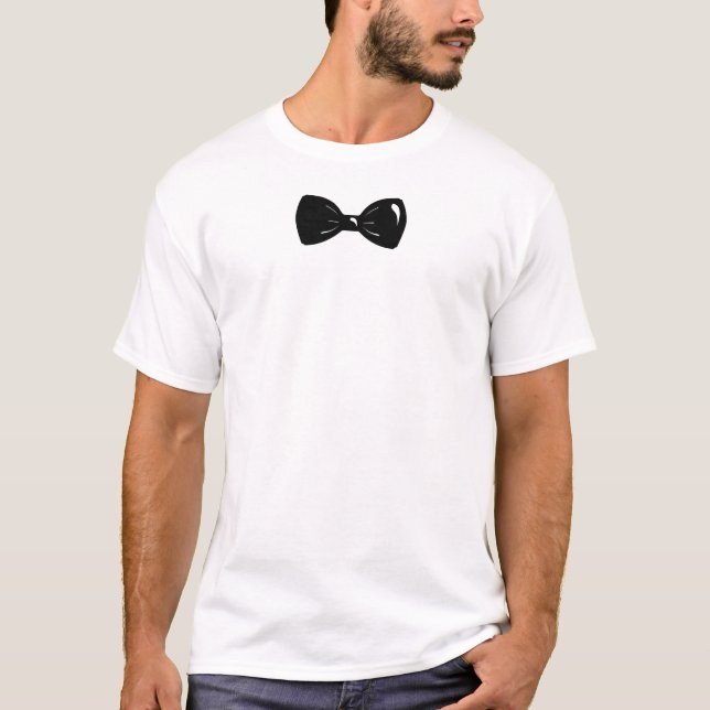 Black Bow Tie T-Shirt (Front)