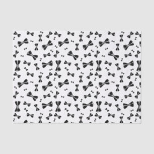 Black bow ties tissue paper