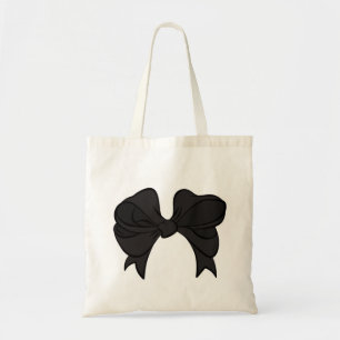 Black Bow Tote Bag