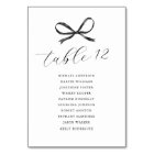Black Bow Wedding Seating