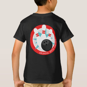 Black Bowling Event Shirt + Name on Front Pocket