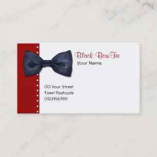 Black BowTie Business Card
