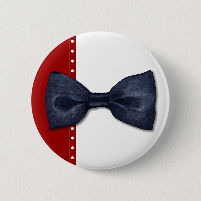 Black Bowtie Button (Front)