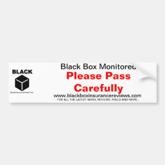Black Box Car Sticker - Please Pass Carefully
