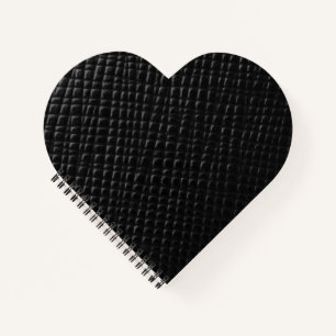 Black box leather notebook