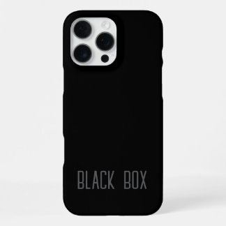 Black Box - Typography Case