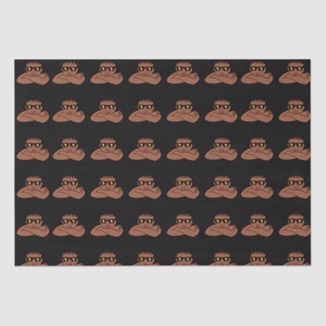 Black boy birthday gift melanin boys Christmas Tissue Paper (Front)