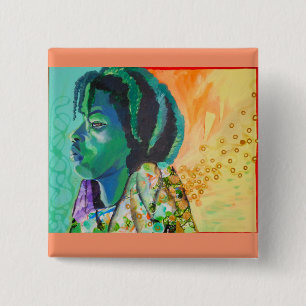 Black Boy Dreaming Button
