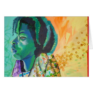 Black Boy Dreaming Card