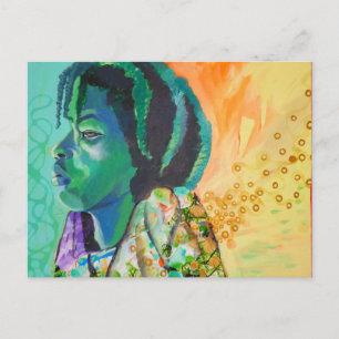 Black Boy Dreaming Postcard