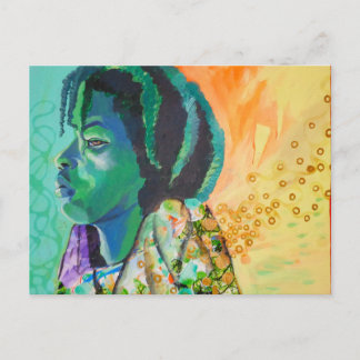 Black Boy Dreaming Postcard