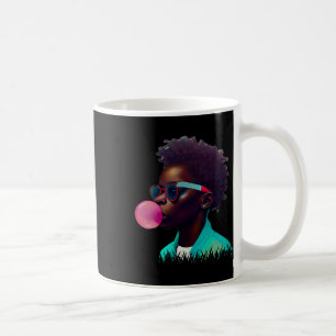 Black Boy Joy Bubble Gum Fun African Melanin Princ Coffee Mug