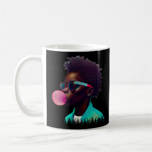 Black Boy Joy Bubble Gum Fun African Melanin Princ Coffee Mug