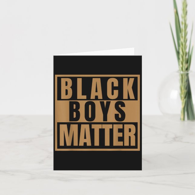 Black Boys I Cant Keep Calm Melanin  Card (Front)