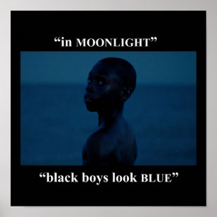 black boys look blue poster
