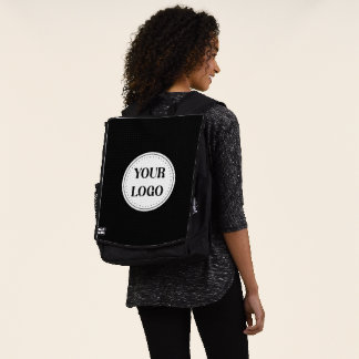 Black Branded Logo | Corporate Business Company Ba Backpack