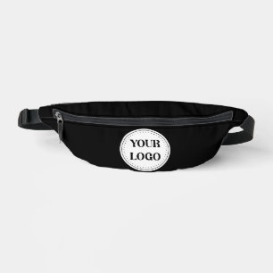 Black Branded Logo Corporate Business Company Ba Bum Bags