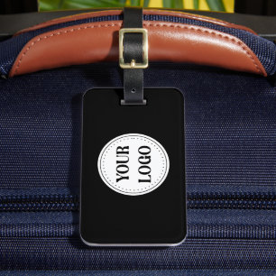 Black Branded Logo Corporate Business Company Ba Luggage Tag