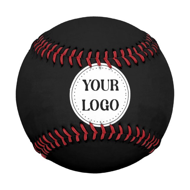 Black Branded Logo | Corporate Business Company Baseball (Front)