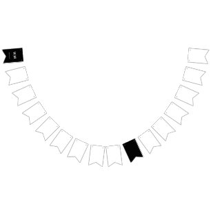 Black Branded Logo Corporate Business Company Bunting