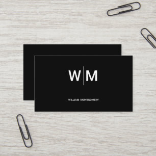 Black Branded Logo Corporate Business Company Card