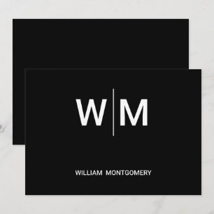 Black Branded Logo   Corporate Business Company Invitation