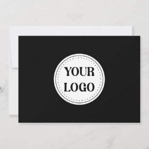 Black Branded Logo   Corporate Business Company Invitation