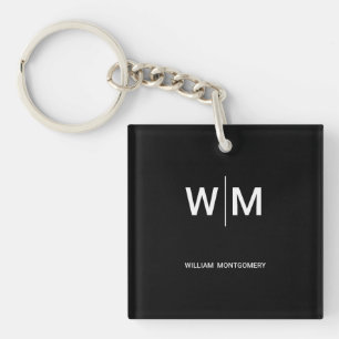 Black Branded Logo   Corporate Business Company Key Ring