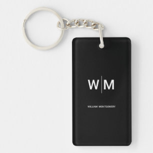 Black Branded Logo   Corporate Business Company Key Ring