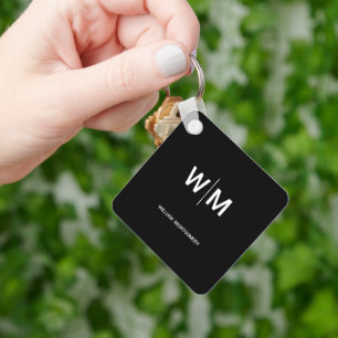 Black Branded Logo   Corporate Business Company Key Ring