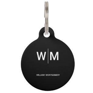 Black Branded Logo   Corporate Business Company Pet Tag