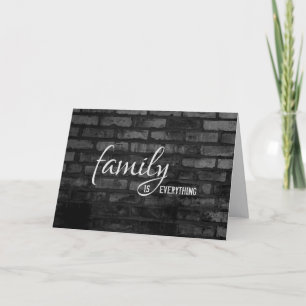 Black Brick Birthday For Step Dad Card