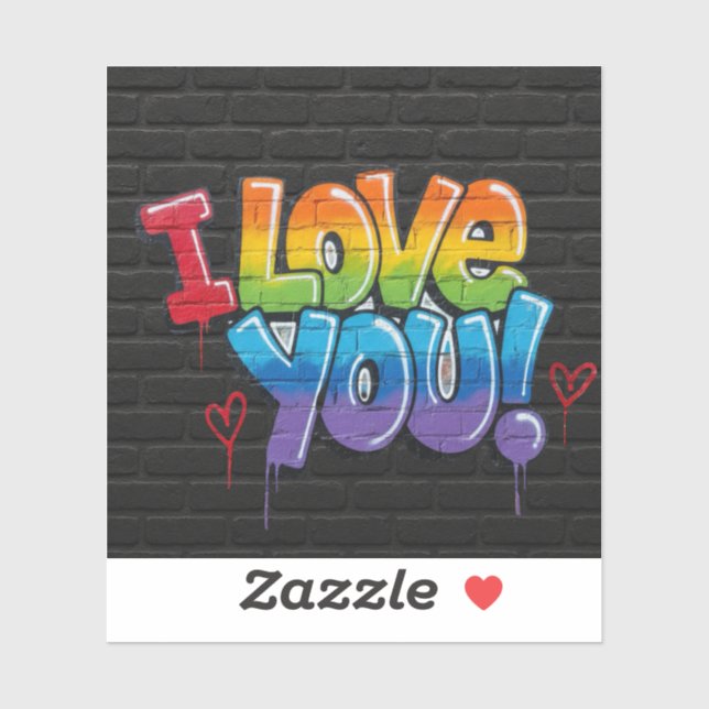 Black Brick Graffiti I Love You (Sheet)