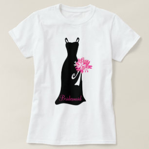 Black Bridesmaid Dress T-Shirt