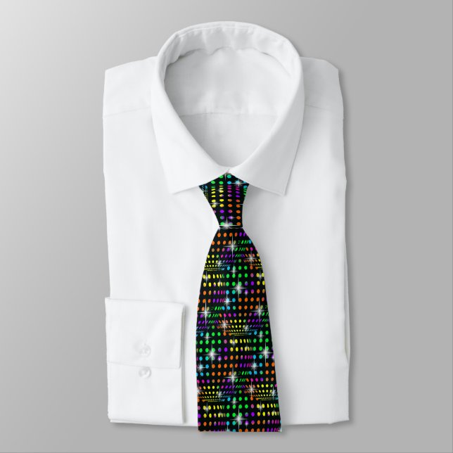 Black Bright Disco Theme TIE (Tied)