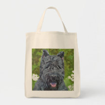 Black Brindle Bouvier Des Flanders Dog Art Tote