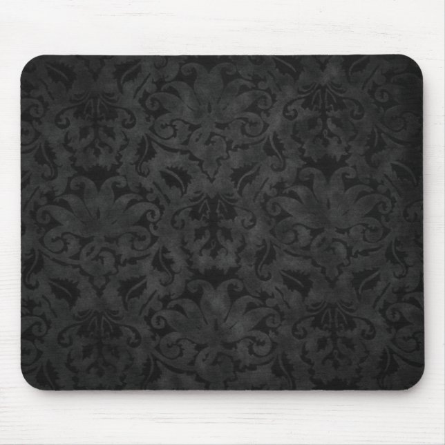 Black Brocade Mouse Mat (Front)