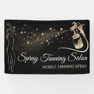 Black Bronze Spray Body Tan Banner
